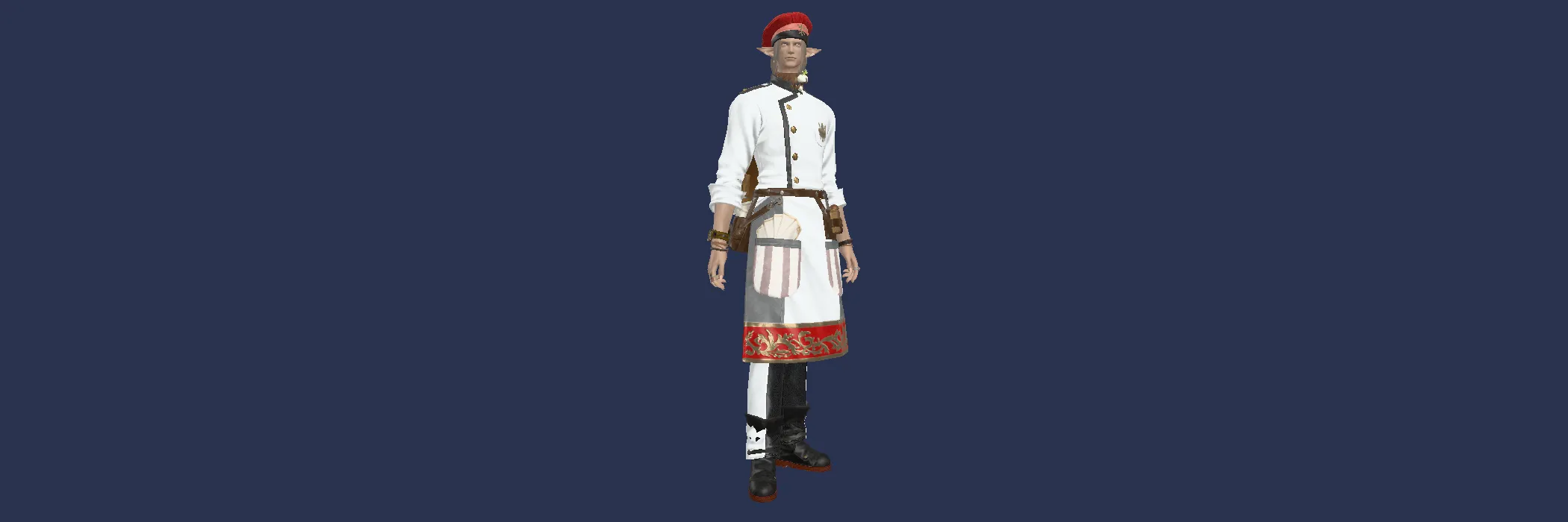 The glamour Ember Galley Chef, drawn on a character.
