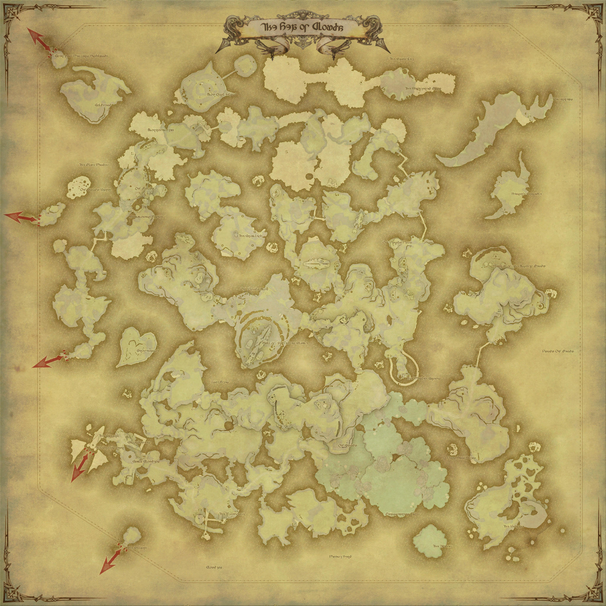 Map of The Sea of Clouds