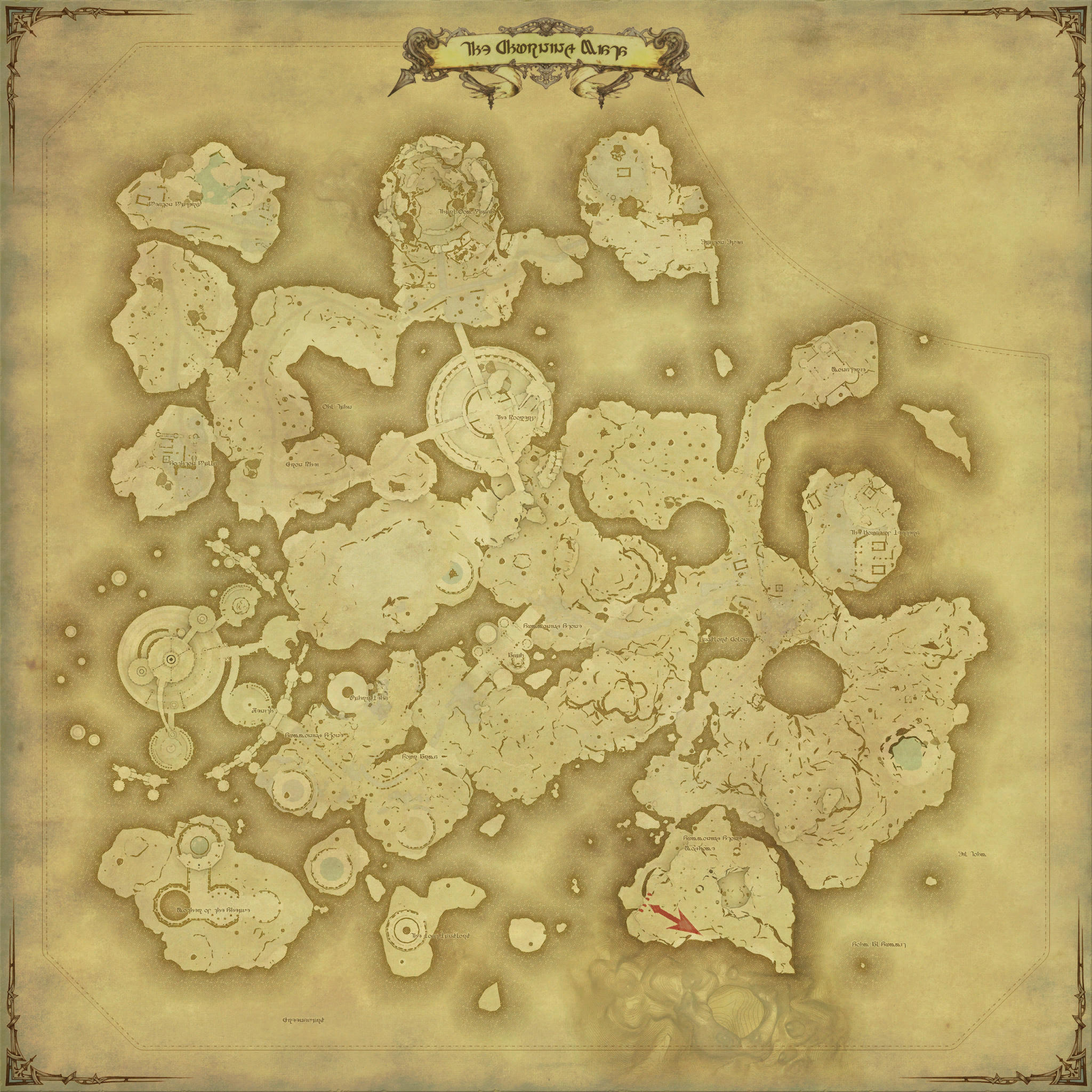 Map of The Churning Mists
