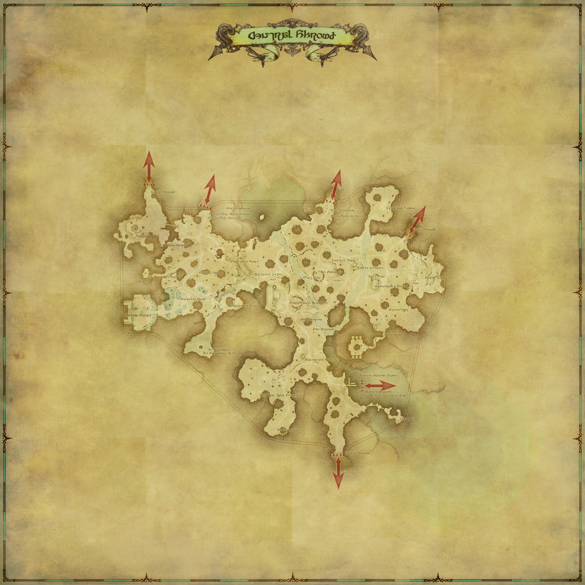 Map of Central Shroud
