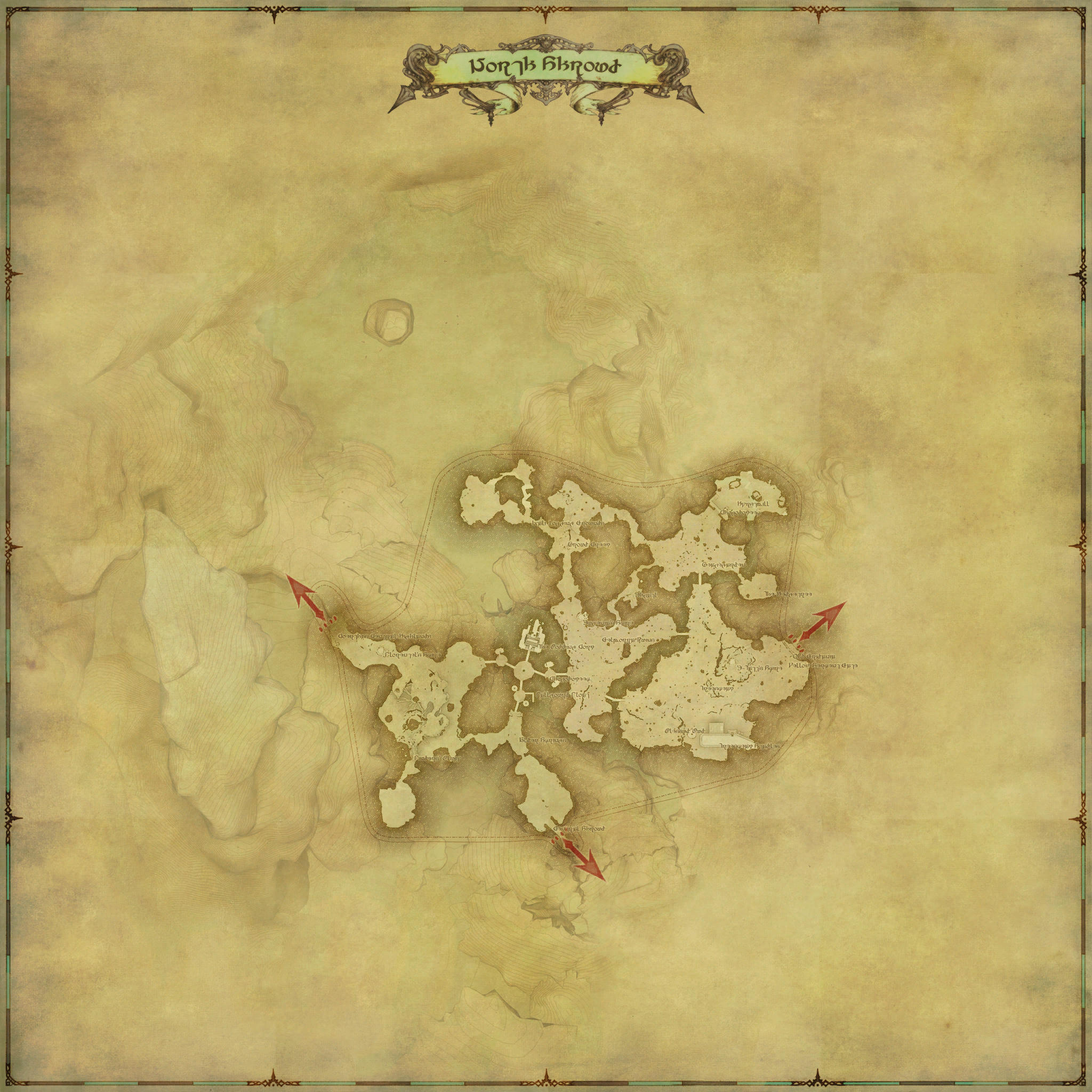 Map of North Shroud