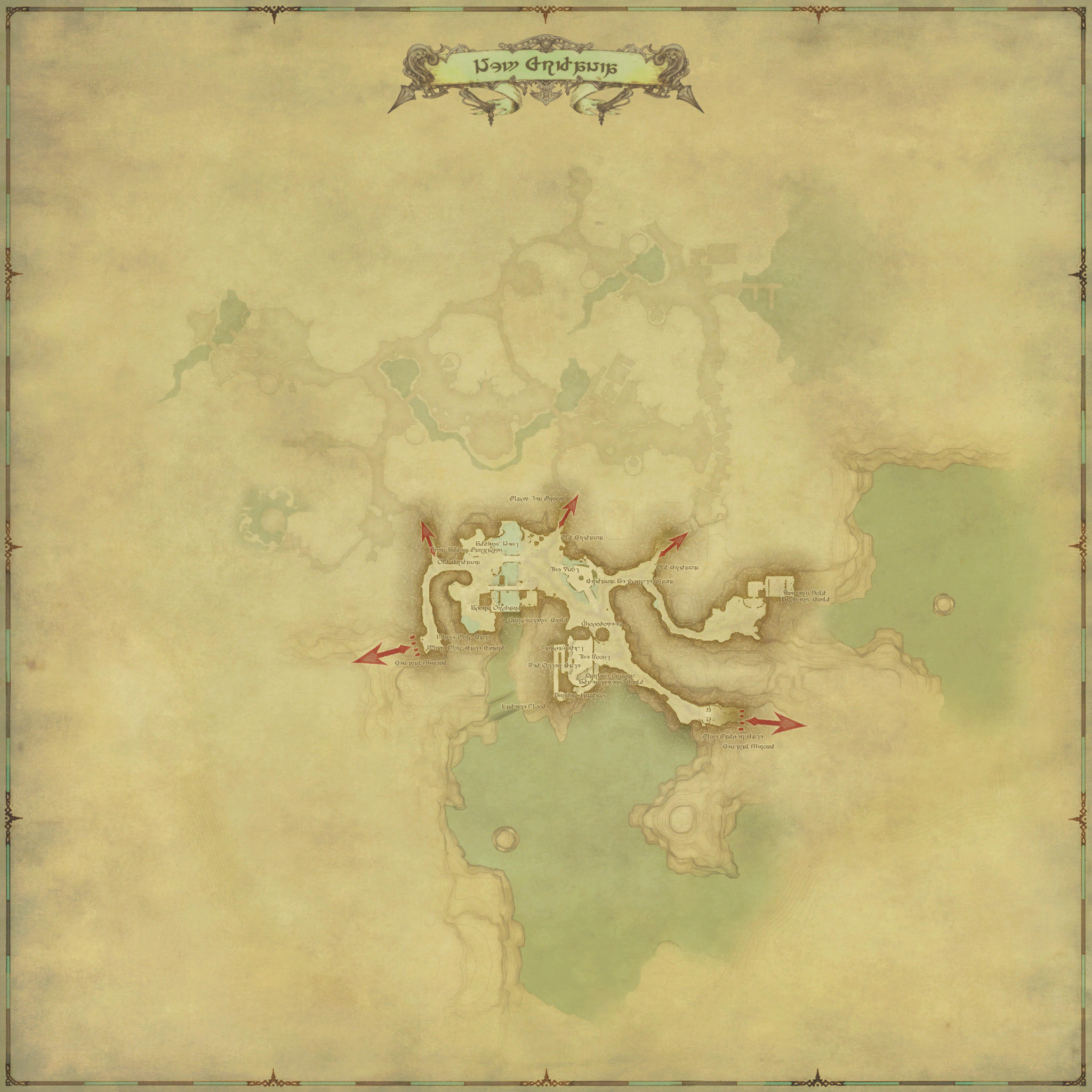 Map of New Gridania