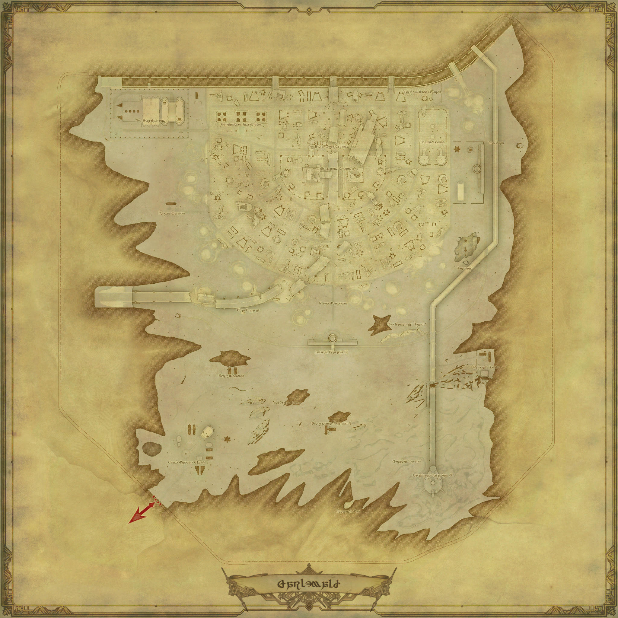 Map of Garlemald