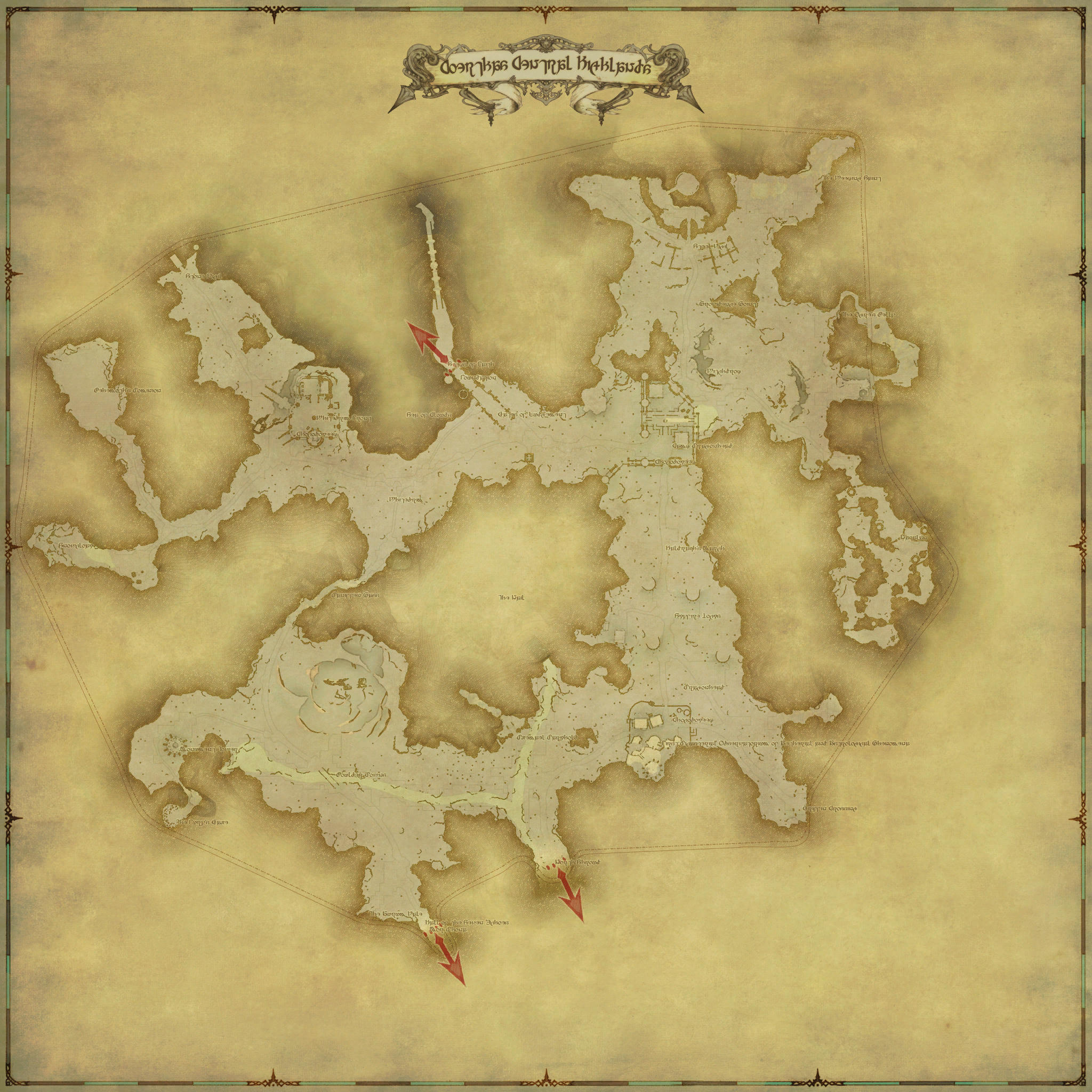 Map of Coerthas Central Highlands