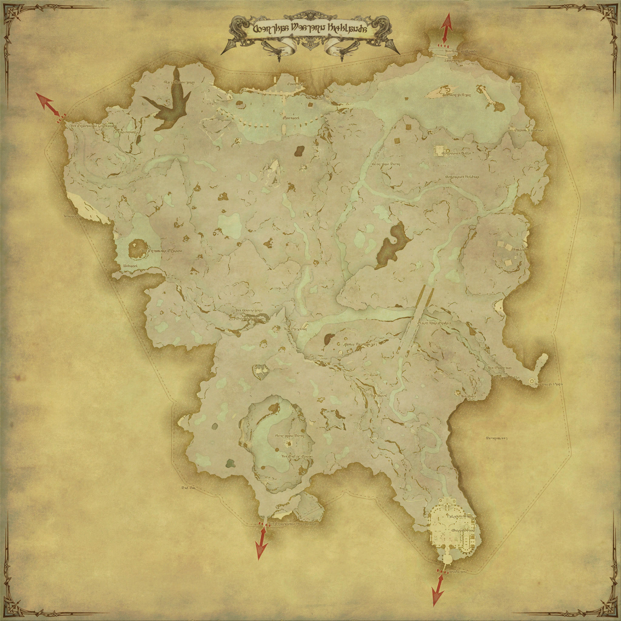 Map of Coerthas Western Highlands