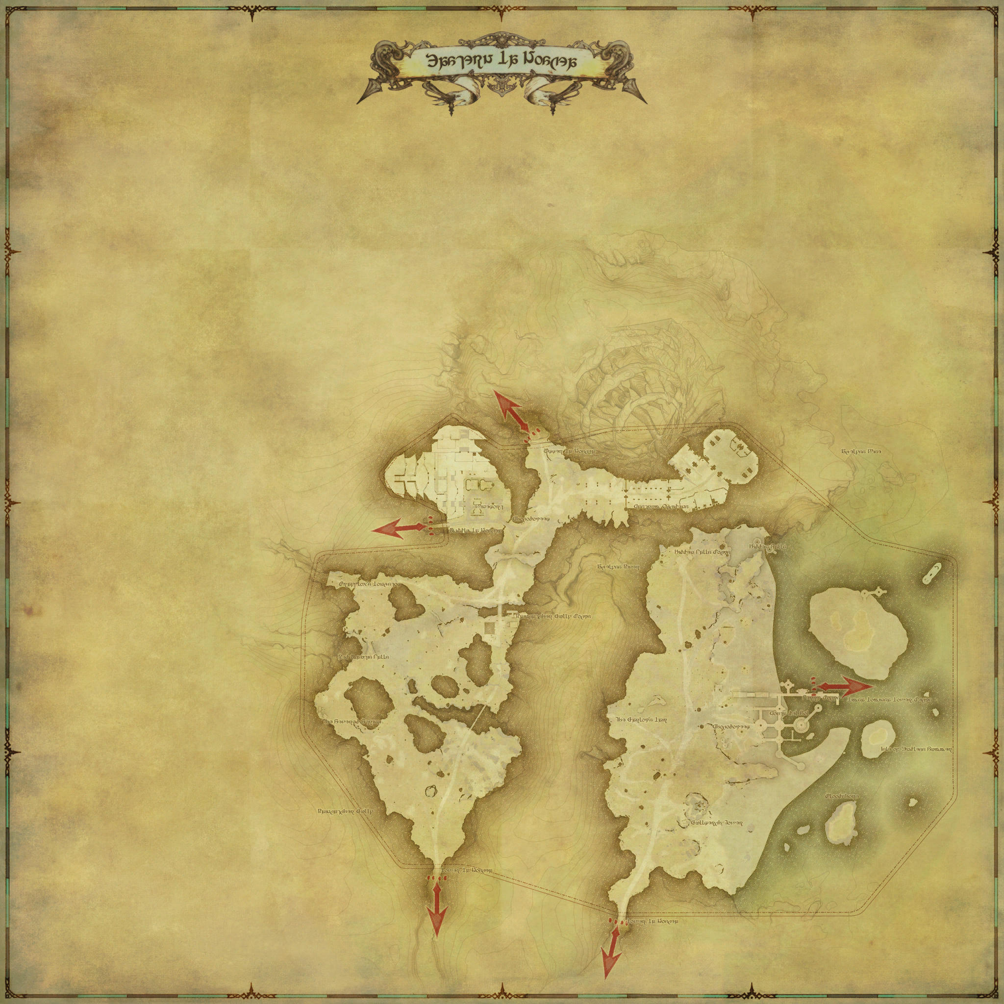 Map of Eastern La Noscea