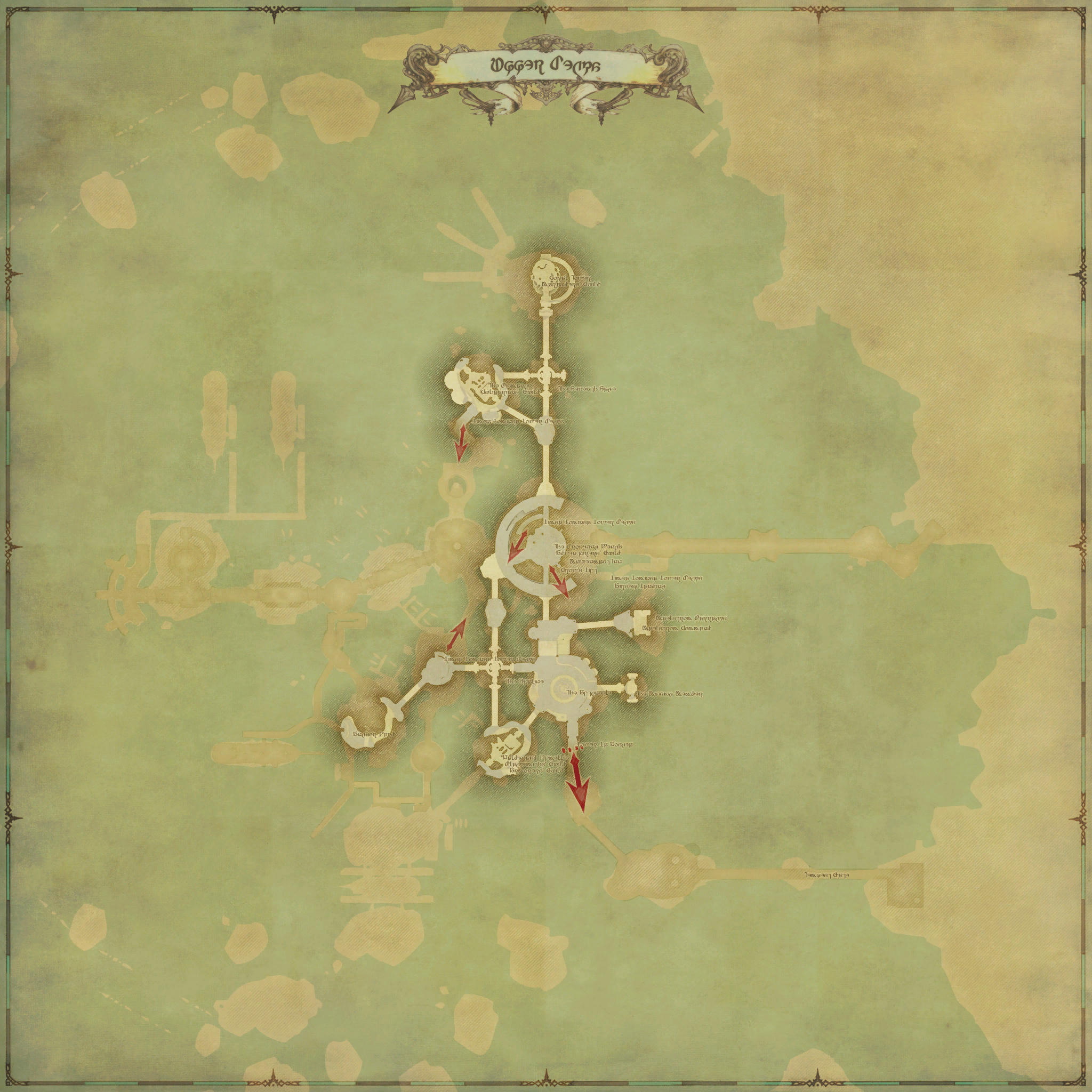 Map of Limsa Lominsa Upper Decks
