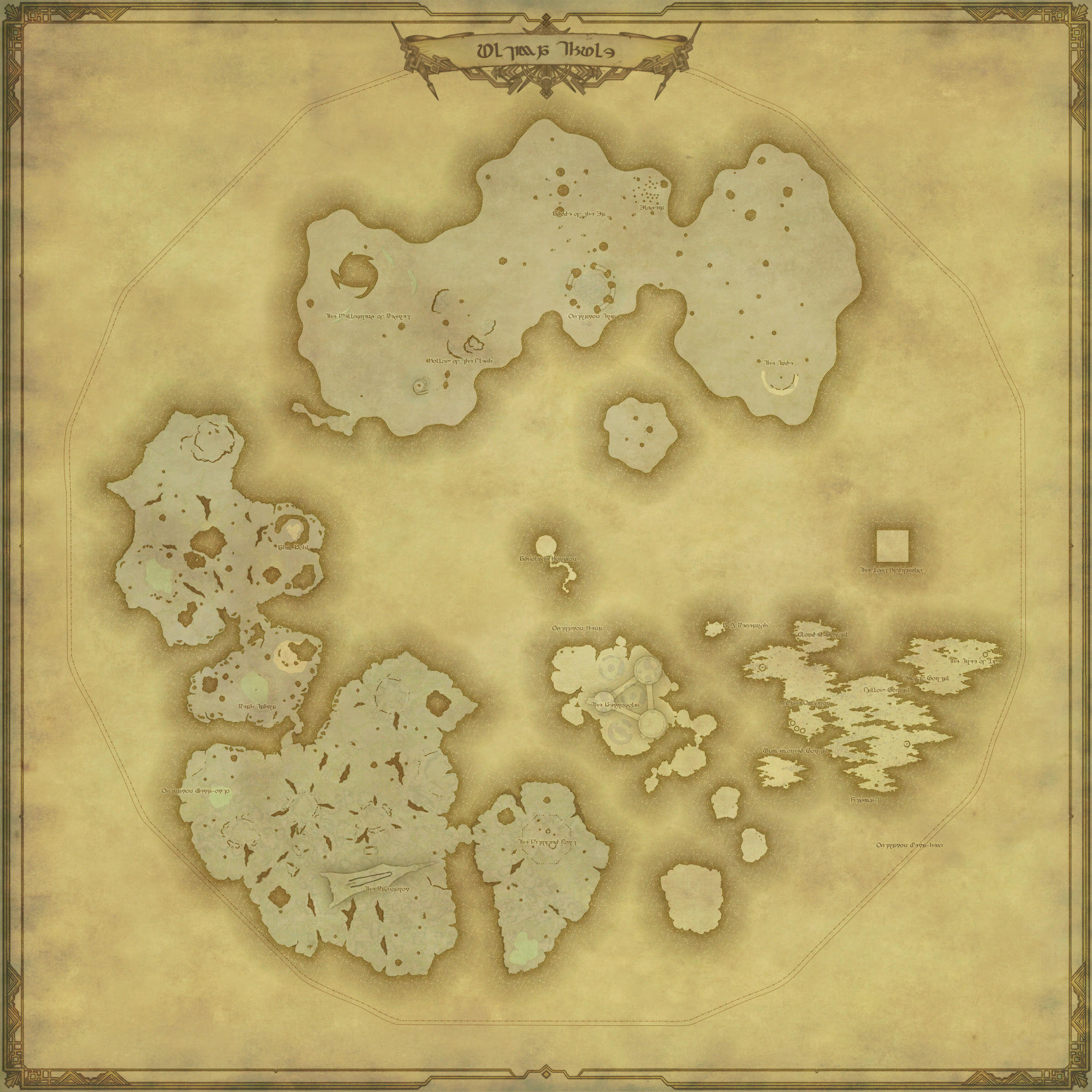 Map of Ultima Thule