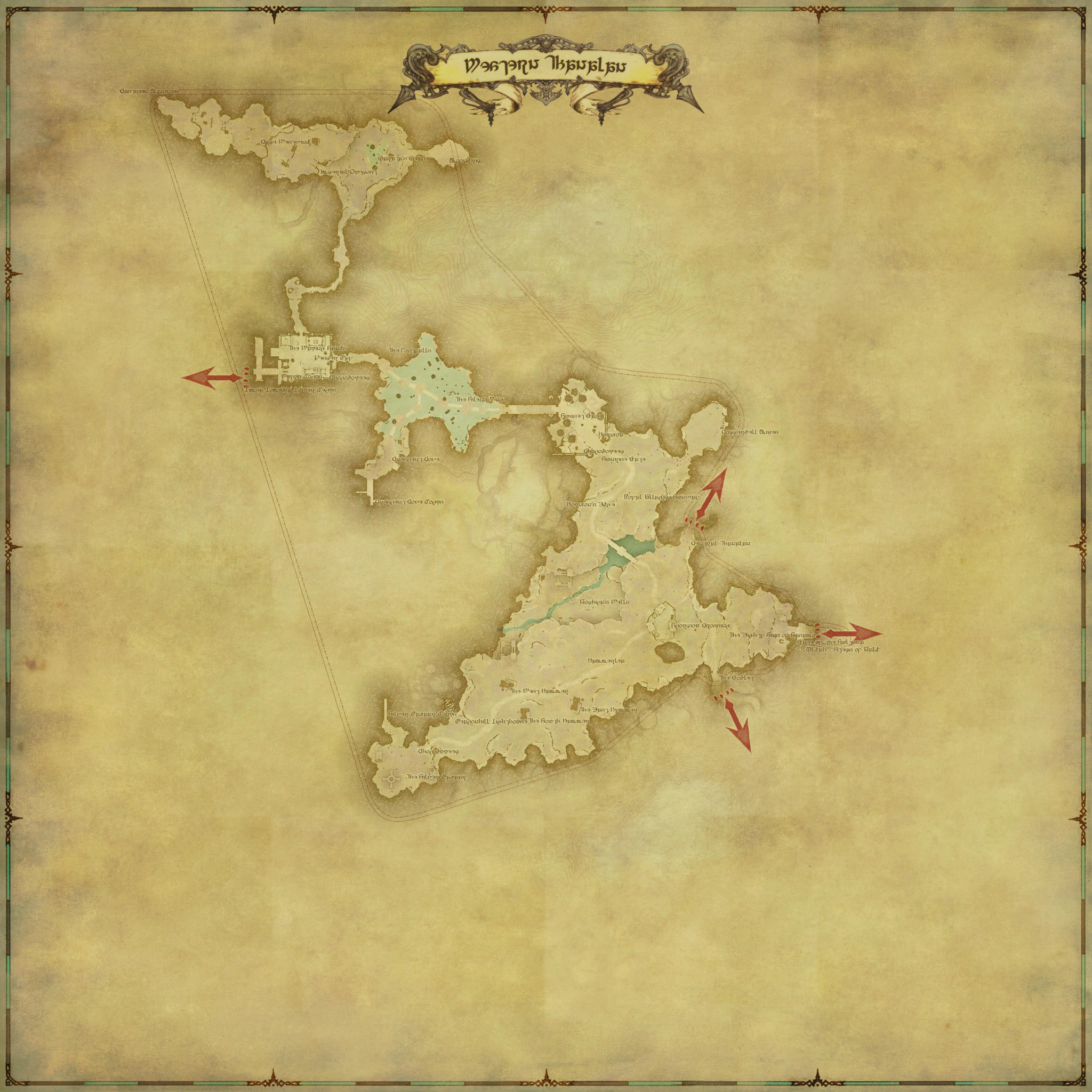 Map of Western Thanalan