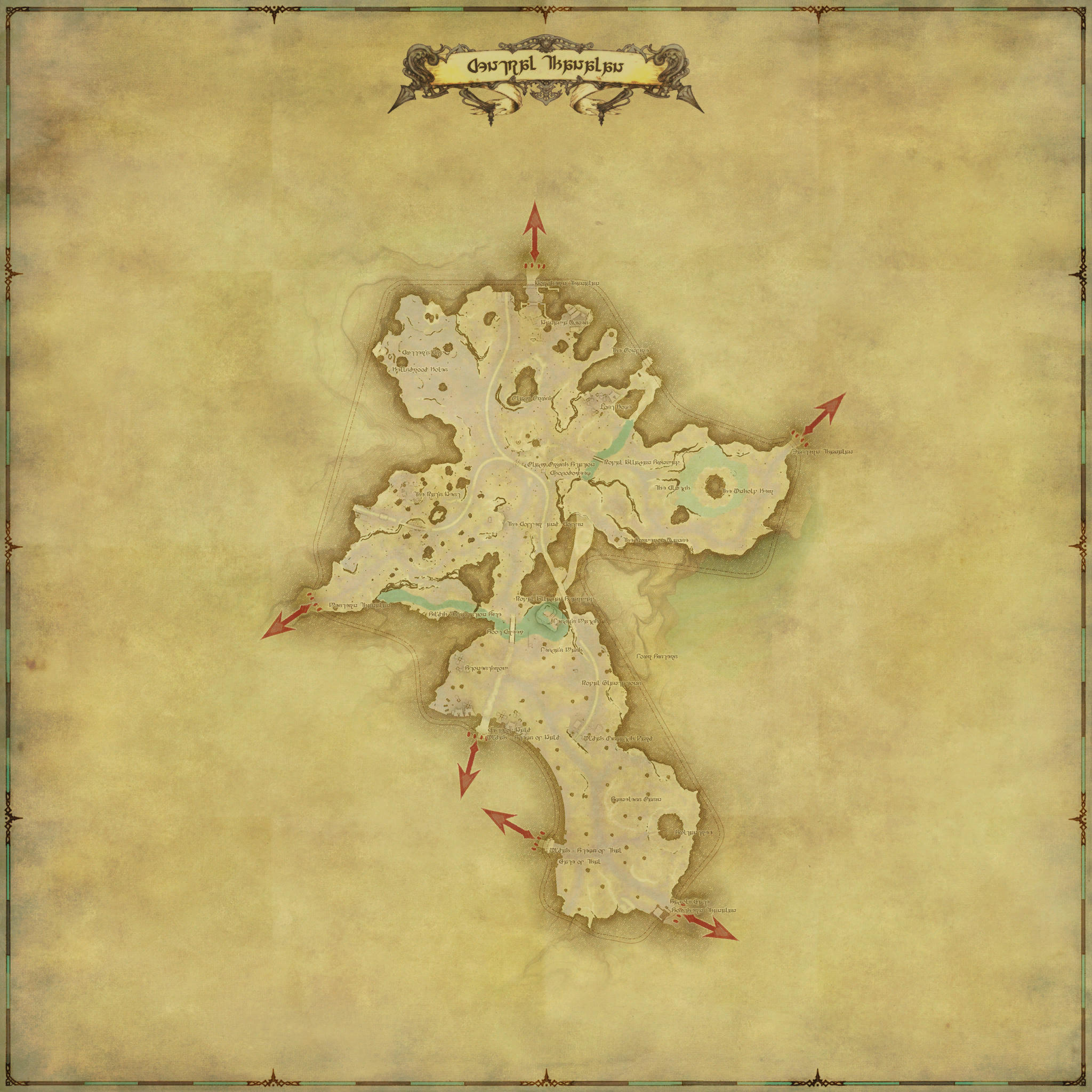 Map of Central Thanalan