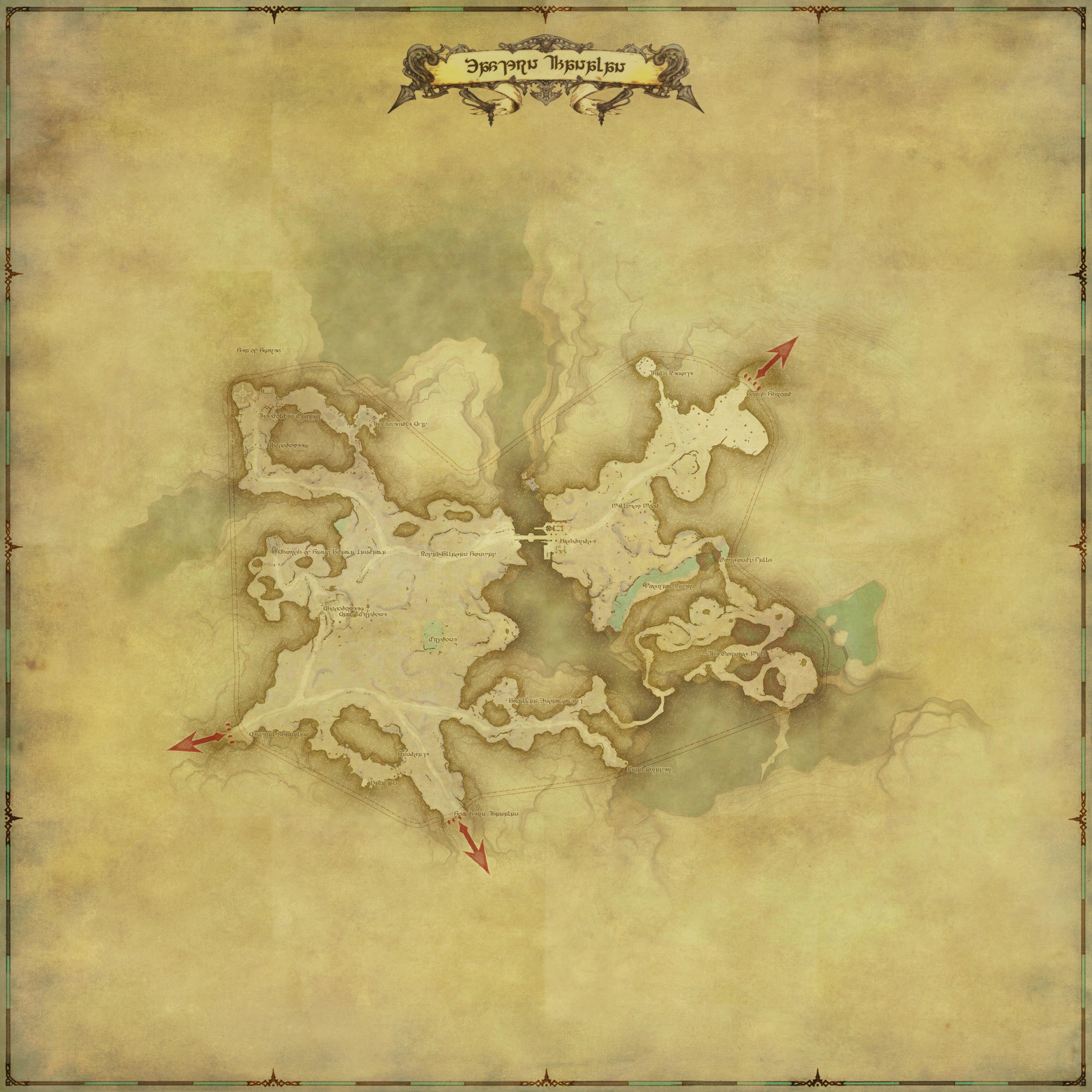 Map of Eastern Thanalan