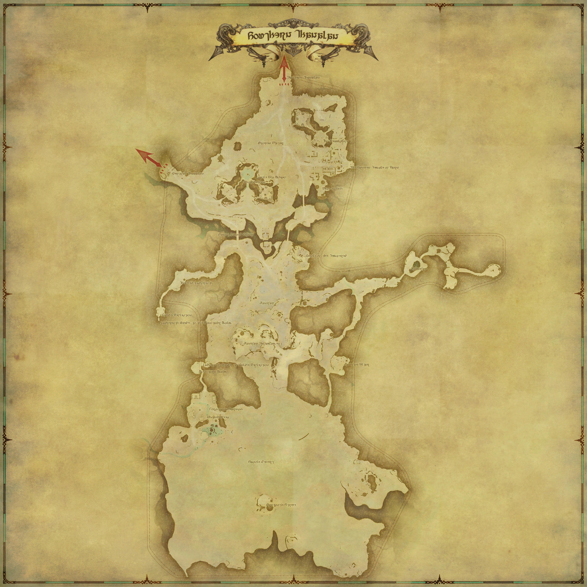 Map of Southern Thanalan