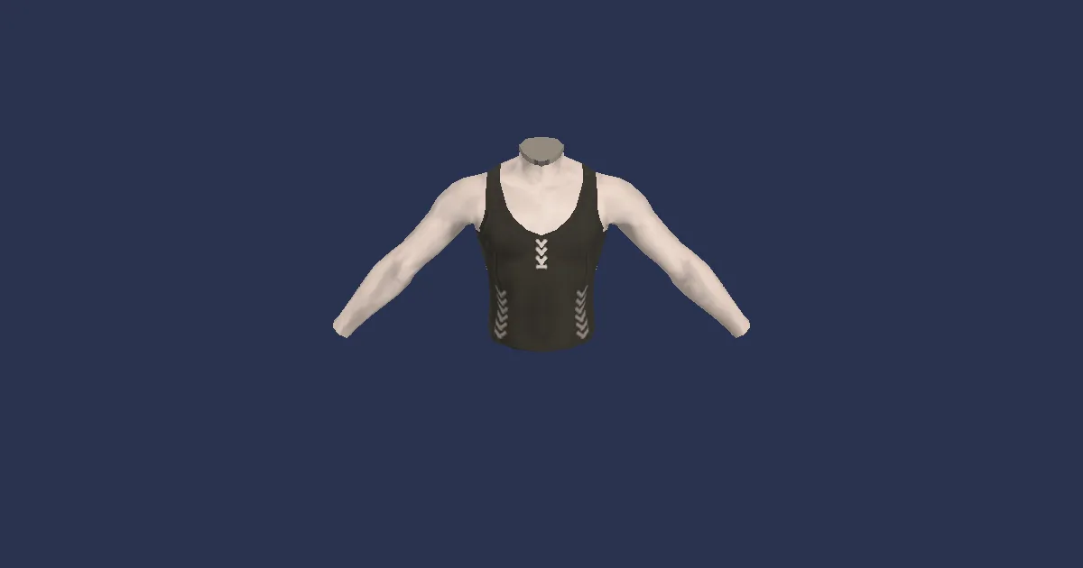 Hempen Undershirt - 3D render