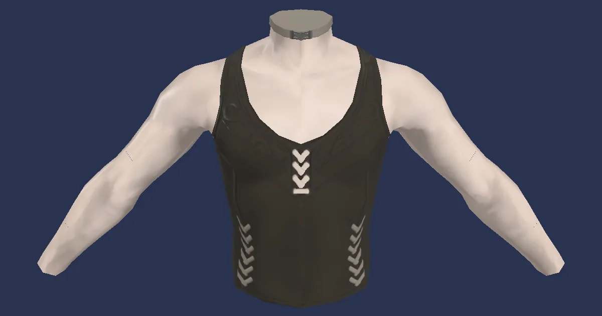Hempen Undershirt - 3D render