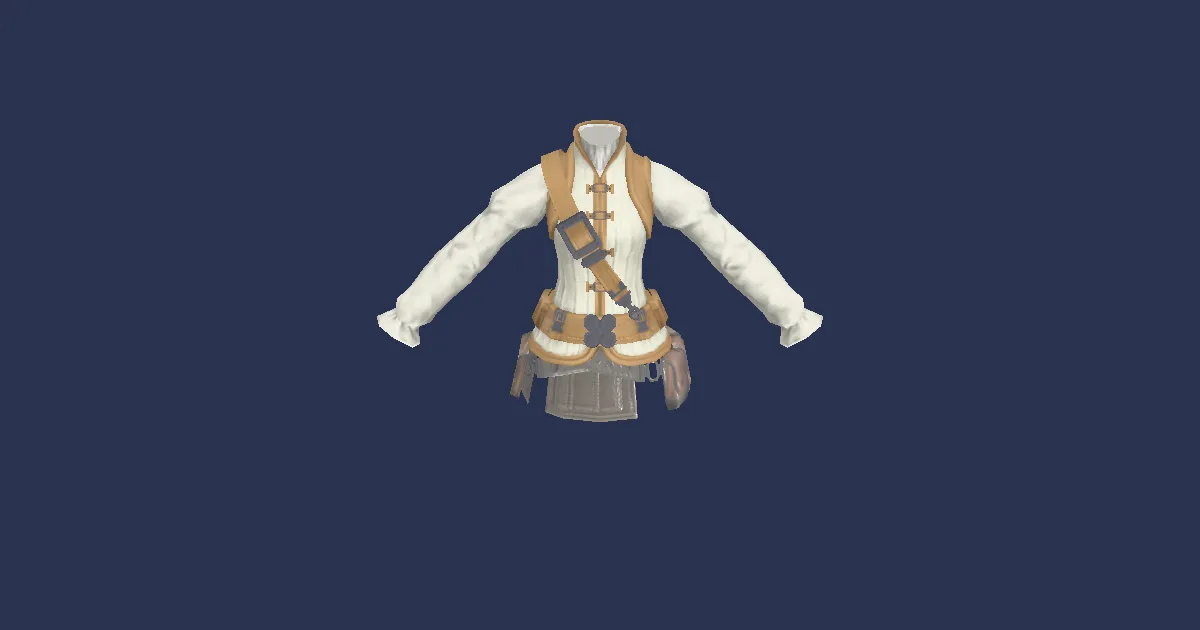 Apprentice's Doublet - 3D render