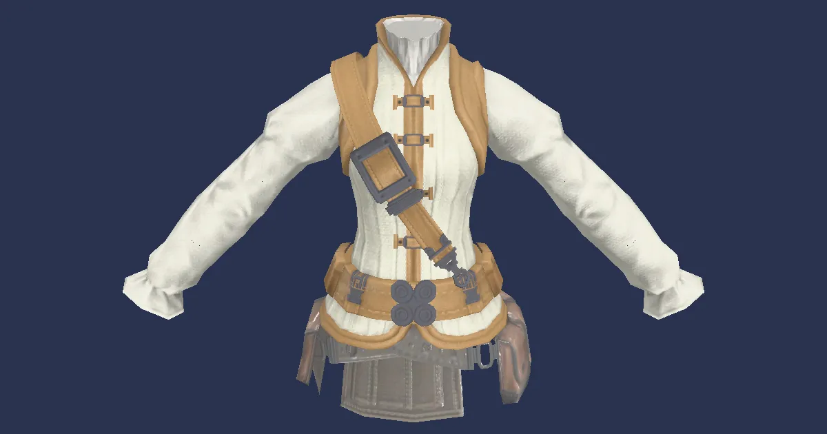 Apprentice's Doublet - 3D render