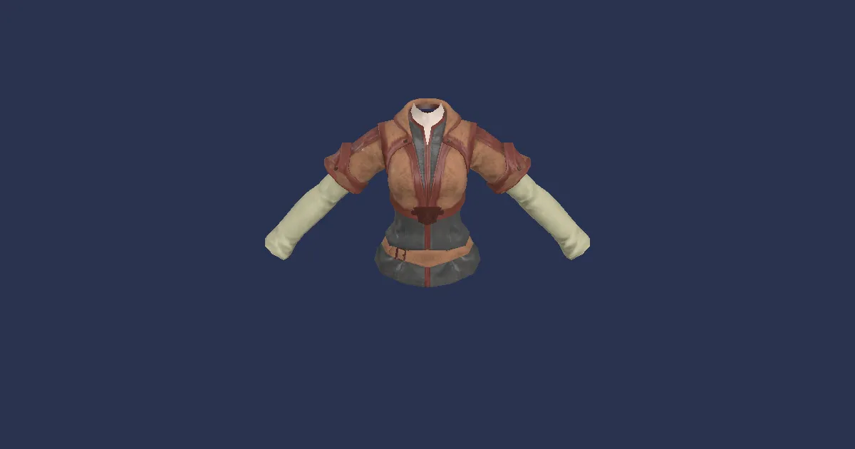 Toadskin Jerkin - 3D render