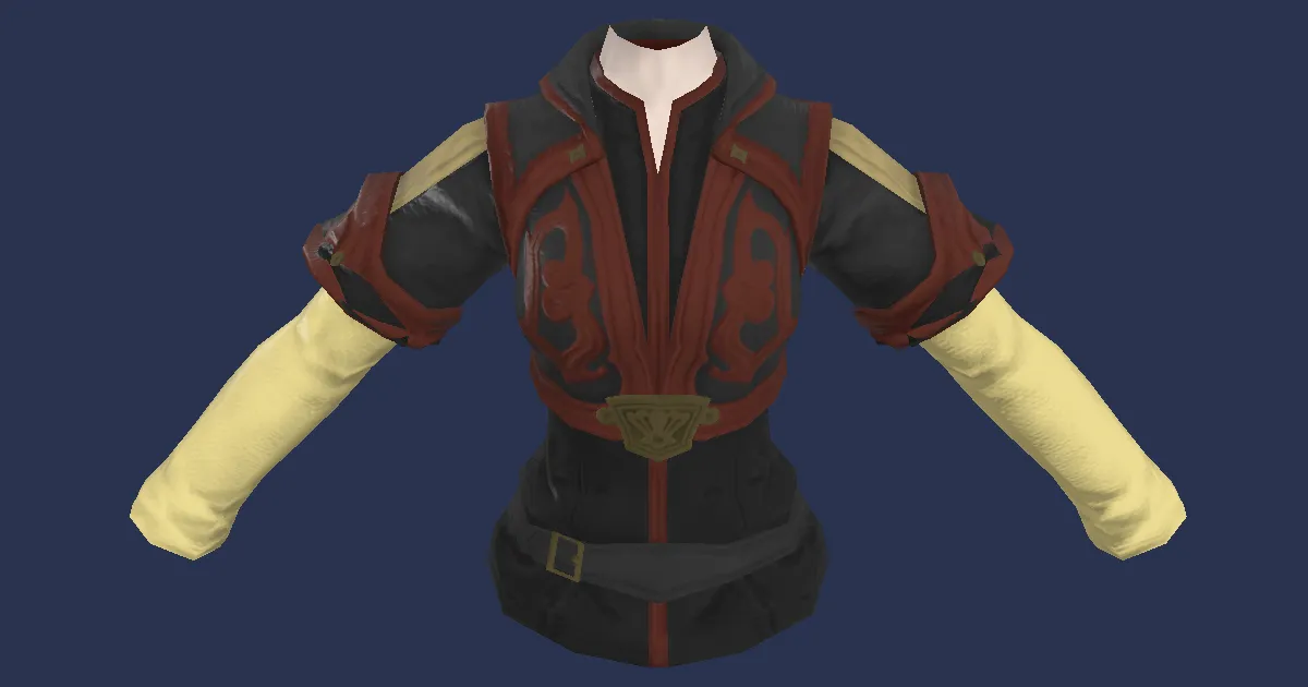 Wyvernskin Jerkin - 3D render