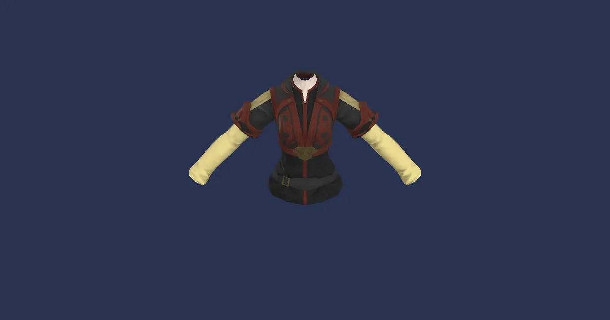 Wyvernskin Jerkin - 3D render