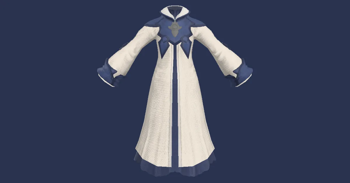 Custom-made Robe of Healing - 3D render