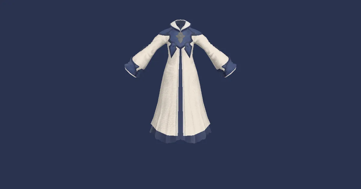 Custom-made Robe of Healing - 3D render