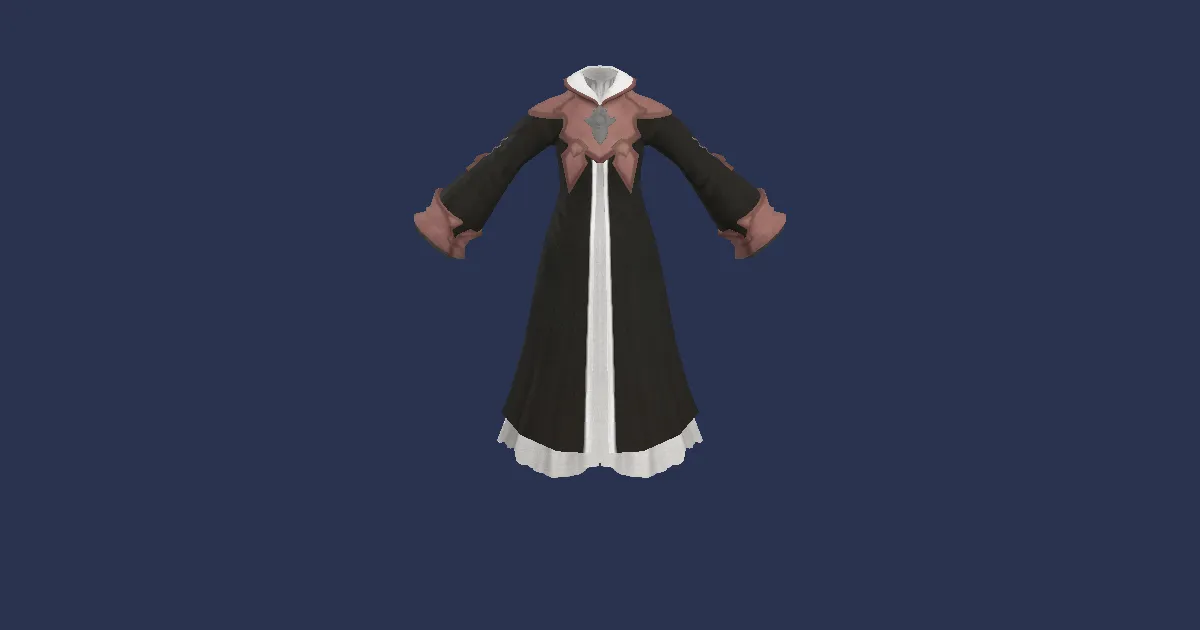 Rendu 3D de Robe d'incantateur traditionnelle