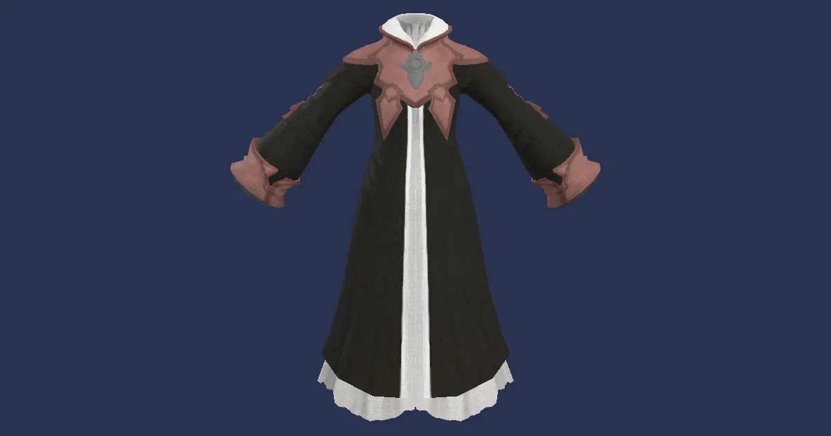 Rendu 3D de Robe d'incantateur traditionnelle