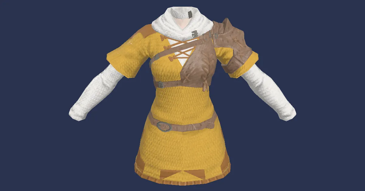 Custom-made Tunic - 3D render
