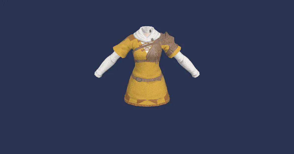 Custom-made Tunic - 3D render