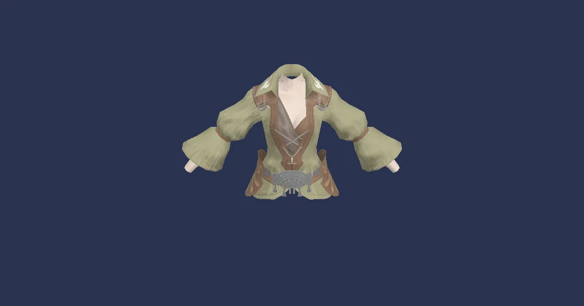 3D-Ansicht von Samthemd