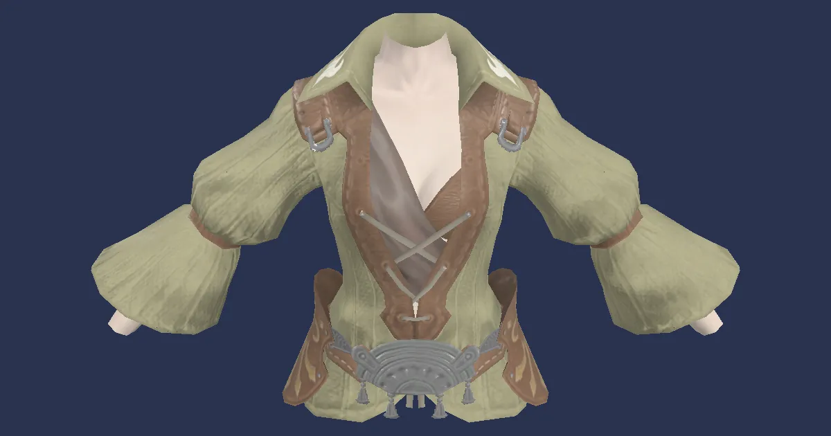 3D-Ansicht von Samthemd