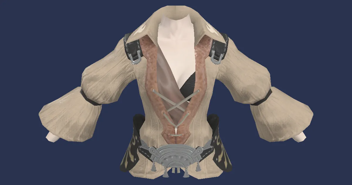 3D-Ansicht von Leinenhemd