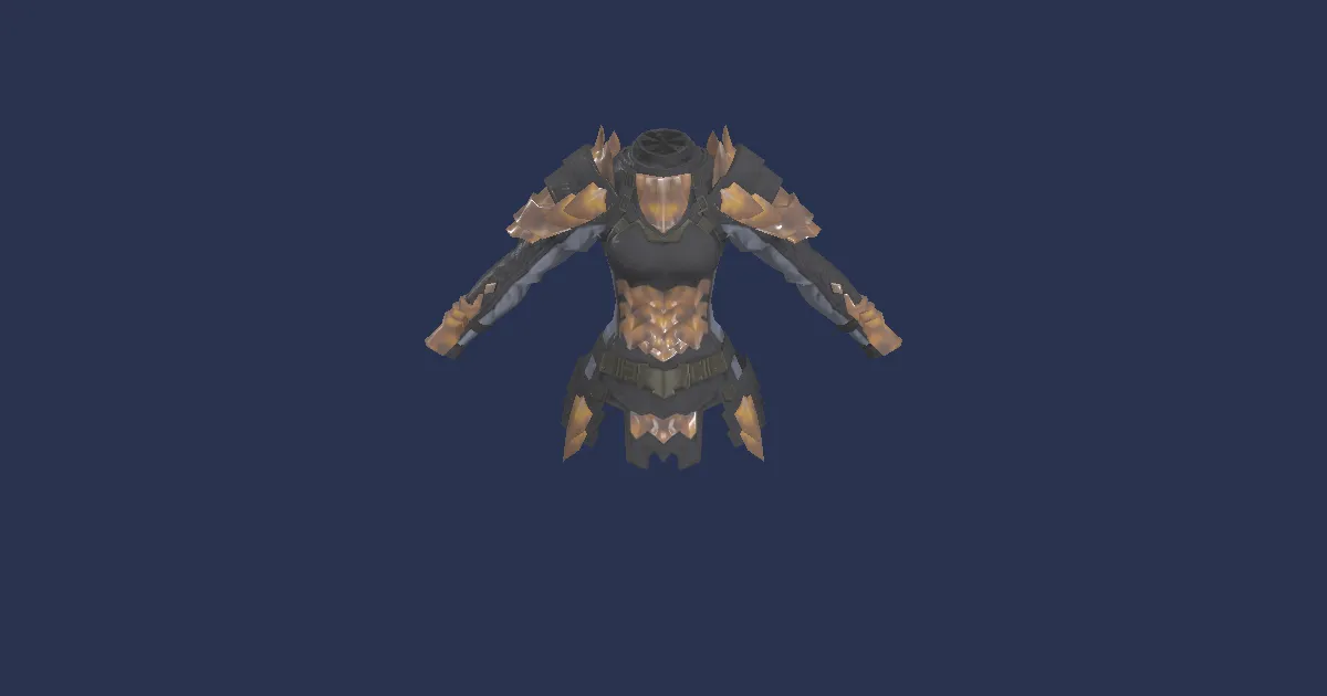 Tortoiseshell Scale Mail - 3D render
