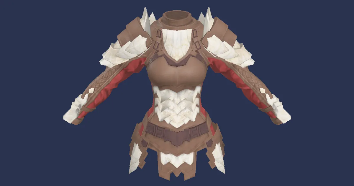 Custom-made Scale Mail - 3D render