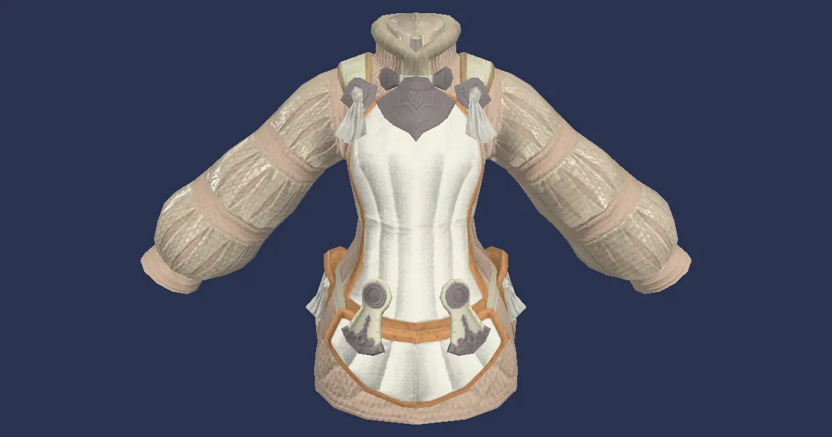 3D-Ansicht von Hanf-Gambeson