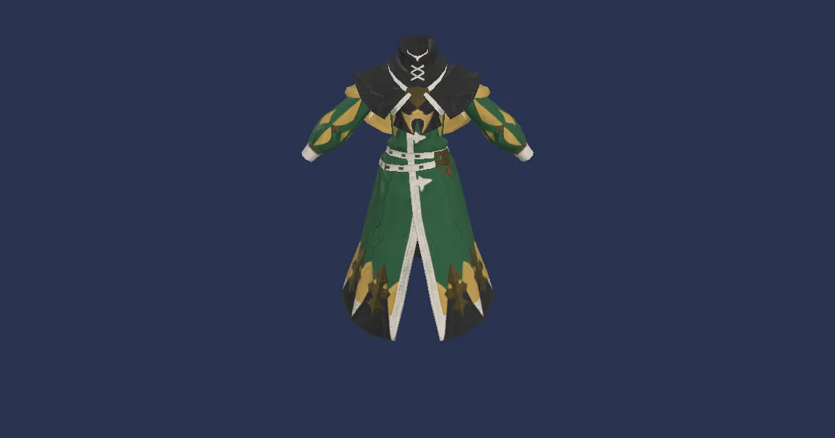 Rainbow Robe of Aiming - 3D render