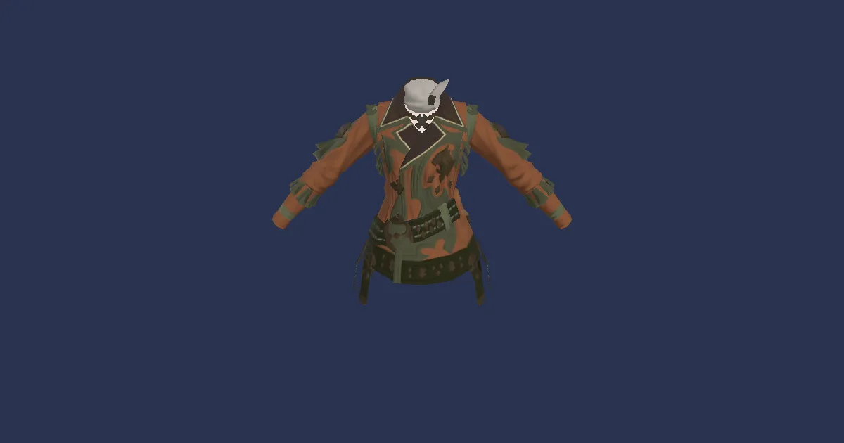 Archaeoskin Jackcoat of Gathering - 3D render