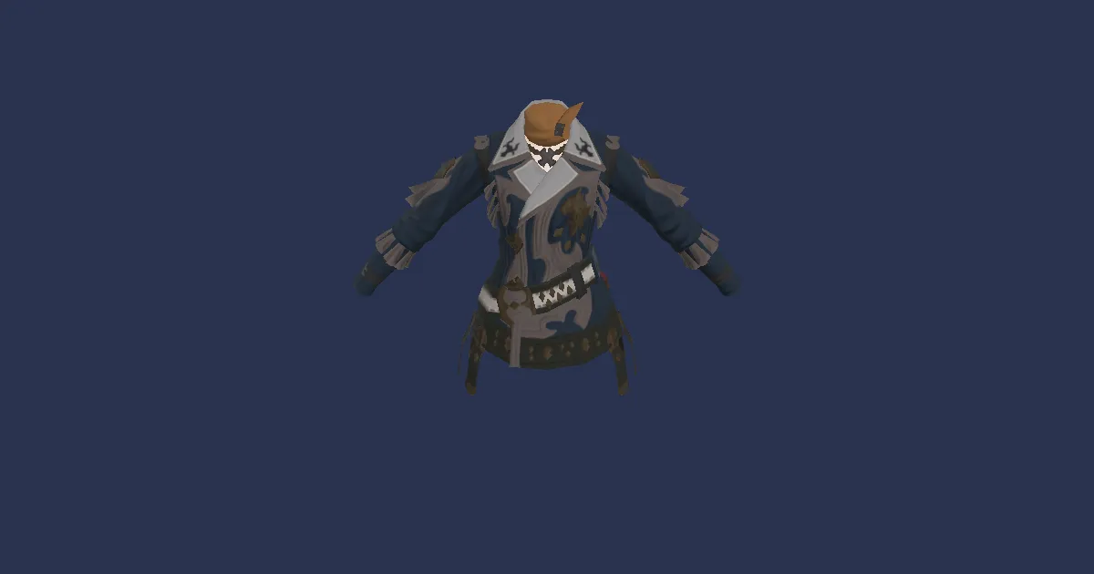 Archaeoskin Jackcoat of Crafting - 3D render