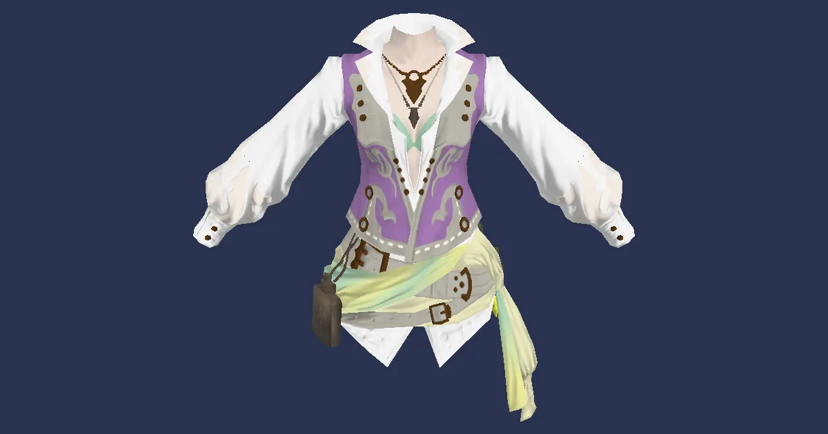 Holy Rainbow Shirt of Healing - 3D render
