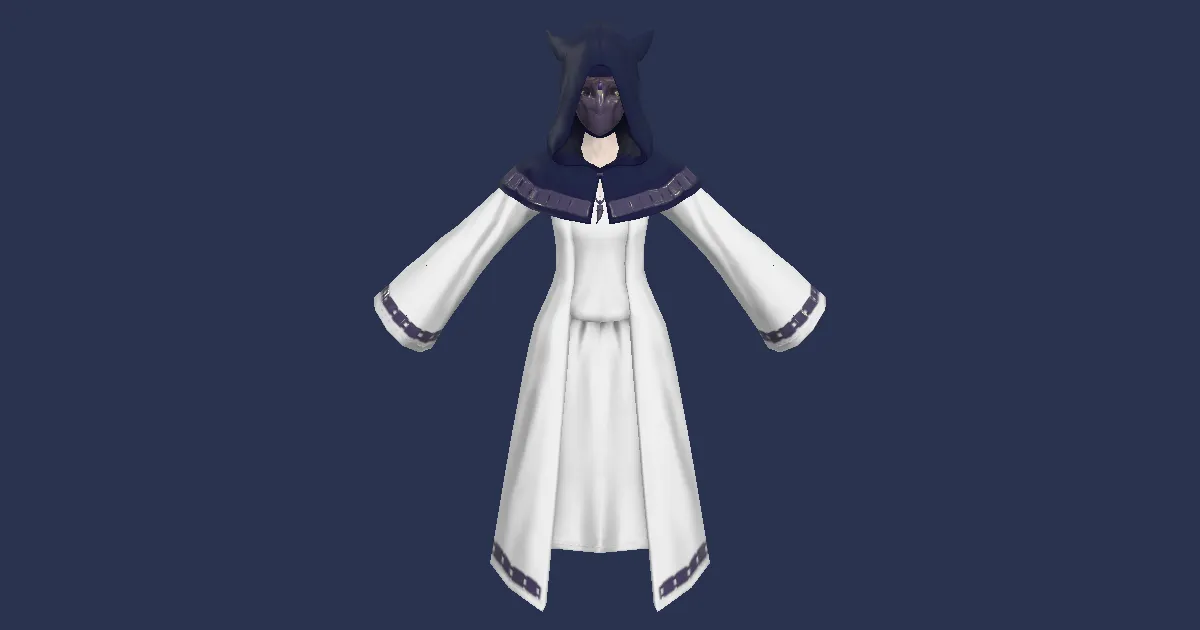 Altered Woolen Cowl - 3D render