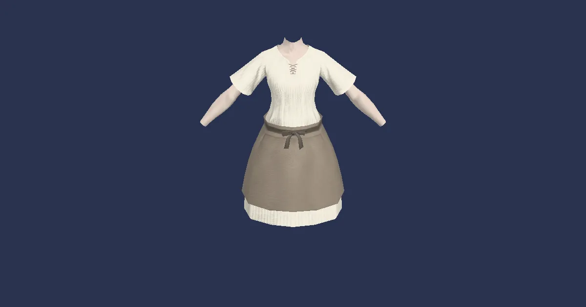 Woolen Smock - 3D render