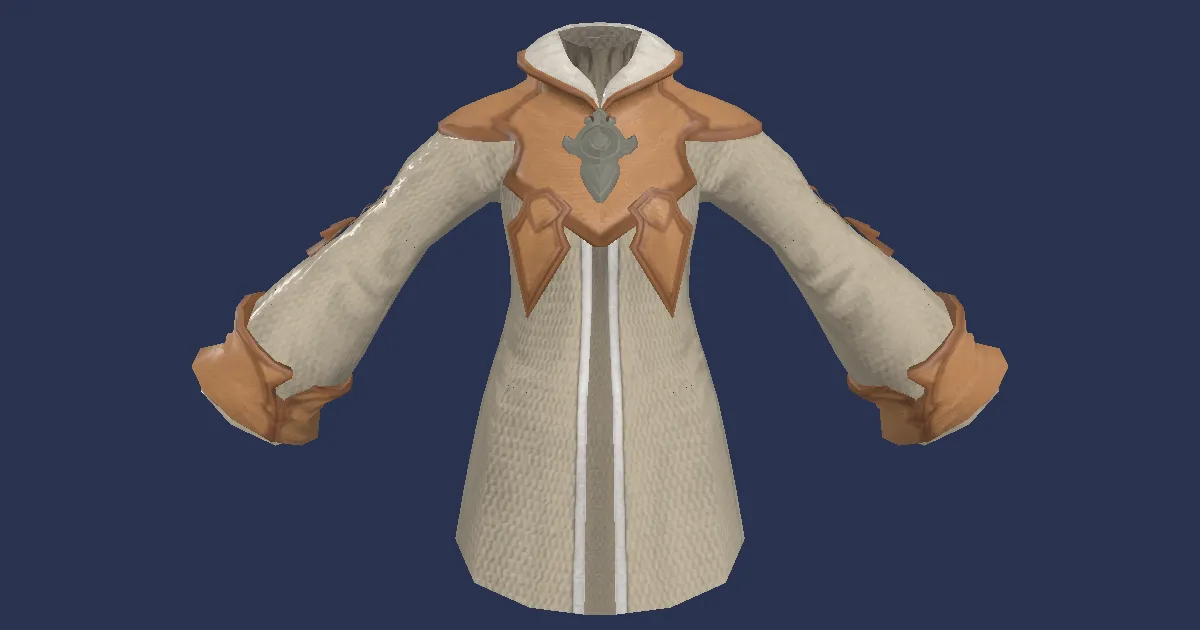 Hempen Halfrobe - 3D render