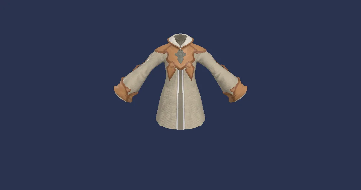 Hempen Halfrobe - 3D render