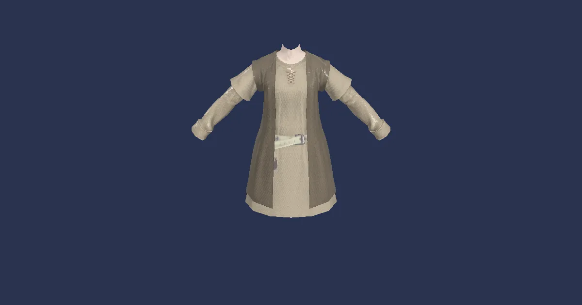 Amateur's Kurta - 3D render