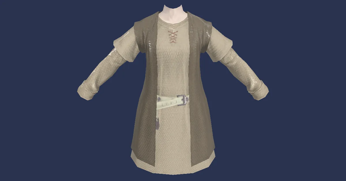Amateur's Kurta - 3D render