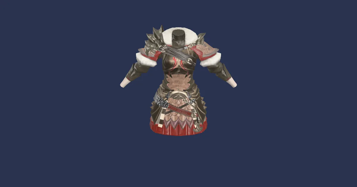 Rendu 3D de Lorica du combattant