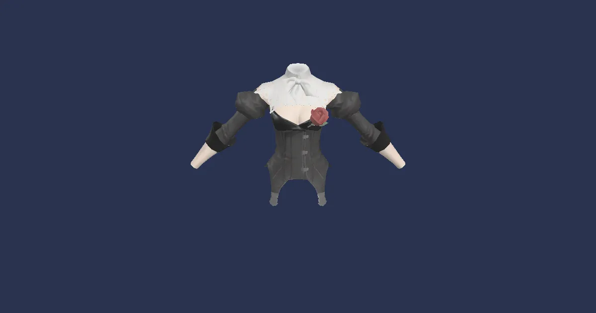 Manderville Coatee - 3D render