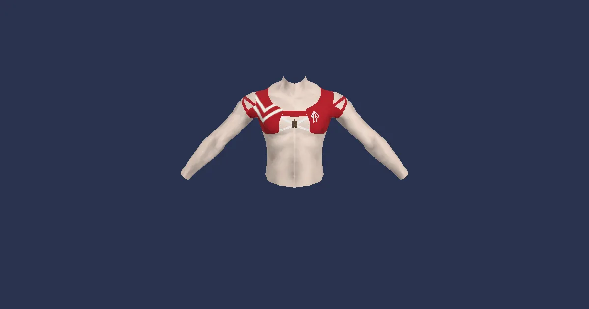 Rendu 3D de Débardeur estival rouge