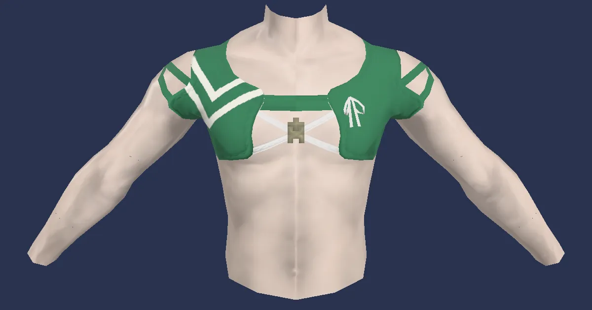 Green Summer Top - 3D render