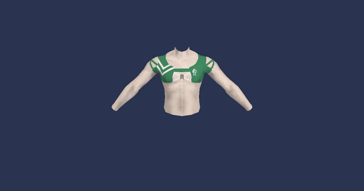 Green Summer Top - 3D render